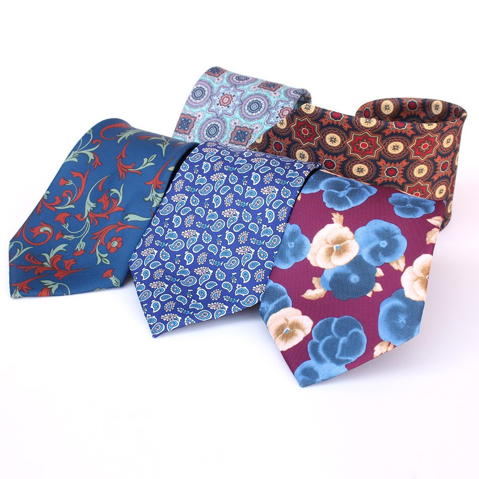 Sitonjwly 남자를위한 새로운 디자인 인쇄 된 폴리 에스테 넥타이 사업 공식적인 넥타이 매일 착용 Cravat 남성 Neckwear Cravat 선물